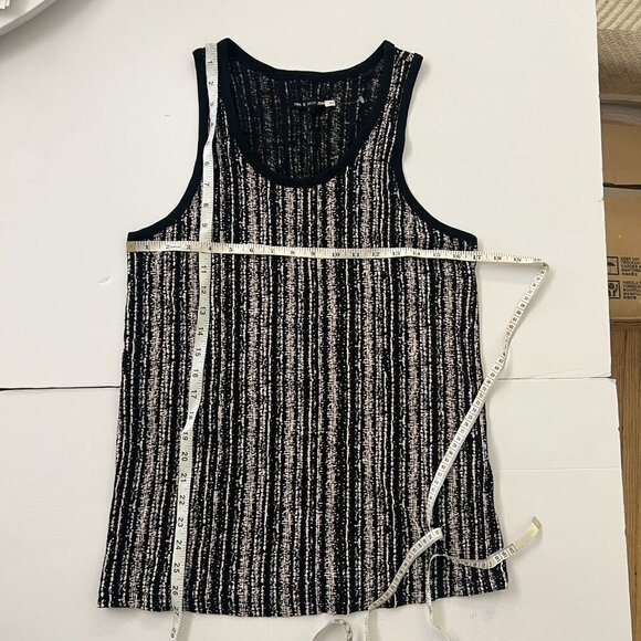 NWOT Rag & Bones Jeans Black White Abstract Stripe Tank Top‎ Sz S - Picture 12 of 12